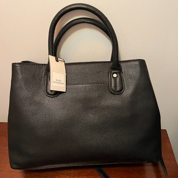 Dana Buchman Black Shoulder Purse NWT - Picture 8 of 9